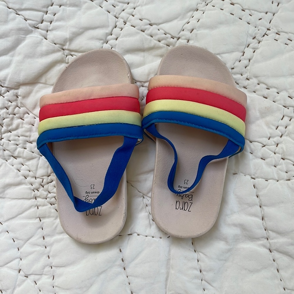 Zara rainbow slides